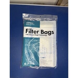 Genuine Kirby Micron Magic Vacuum Filter Bags 6‎ Pack OEM Universal Collar Style